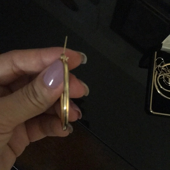 14k gold hoops - Picture 6 of 6